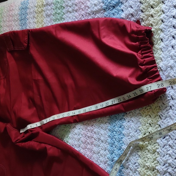 Reebok Cardi B 4X (26-28W) Red Cargo Pocket Windbreaker Jogger Pants - Picture 7 of 15